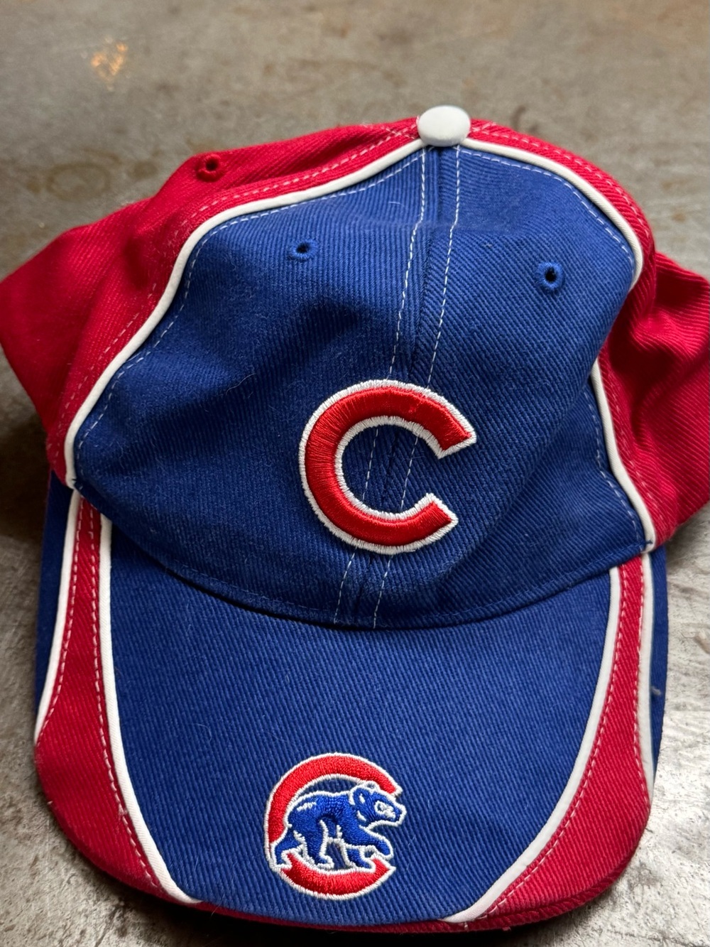 Chicago Cubs Red & Blue Baseball Cap Hat trucker hat embroidered C
